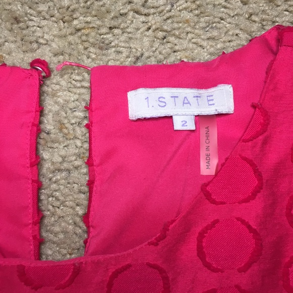 LAST CHANCE: 1. STATE Dress —Pink Polka Dot Dress - Picture 3 of 7